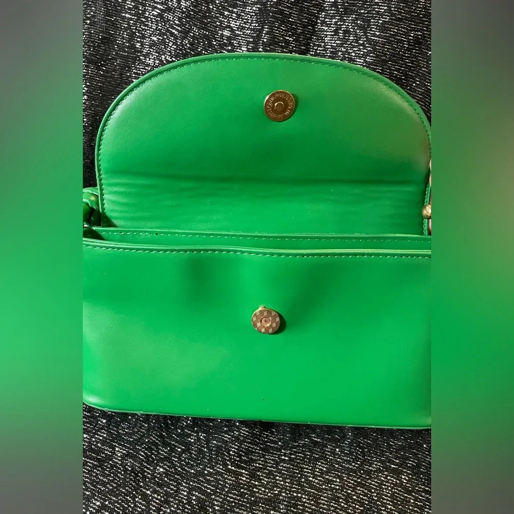 Green Knot-Handle Shoulder Bag - Picture 6 of 9